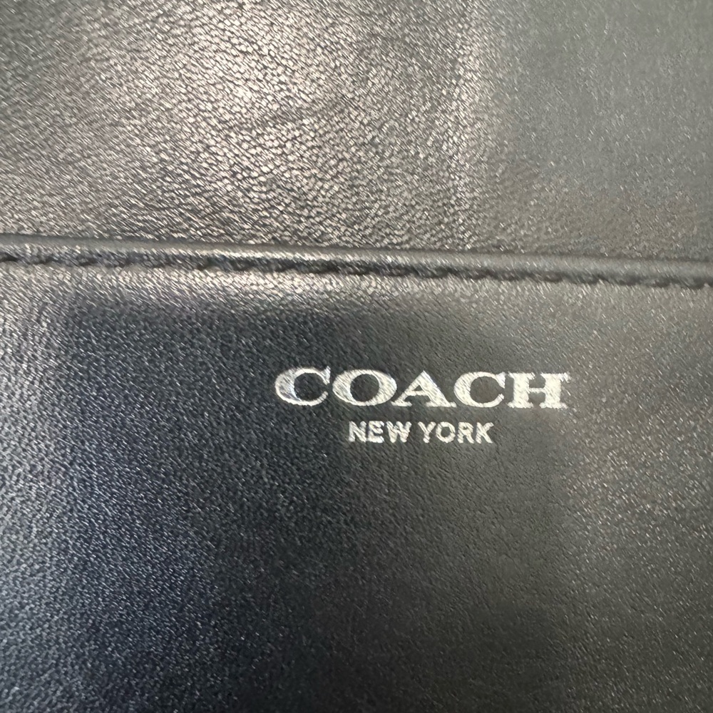 Coach Black Leather Laptop Bag - Picture 3 of 7